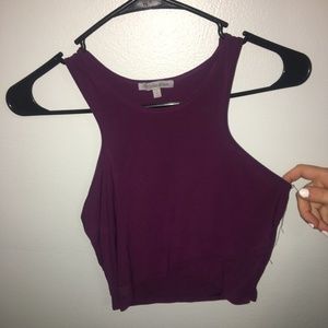Purple croped tank top